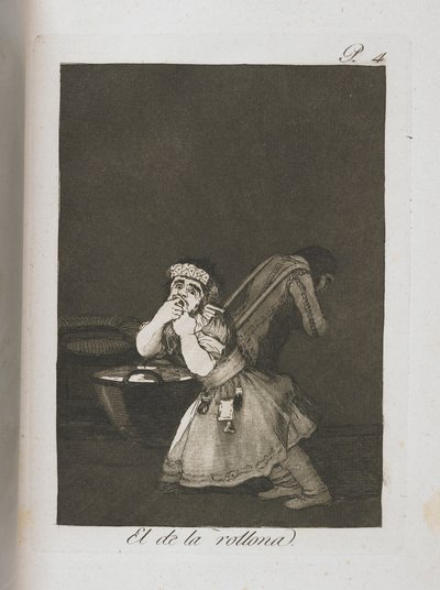 Plaat uit Los Caprichos, 1797-1798 door Francisco de Goya